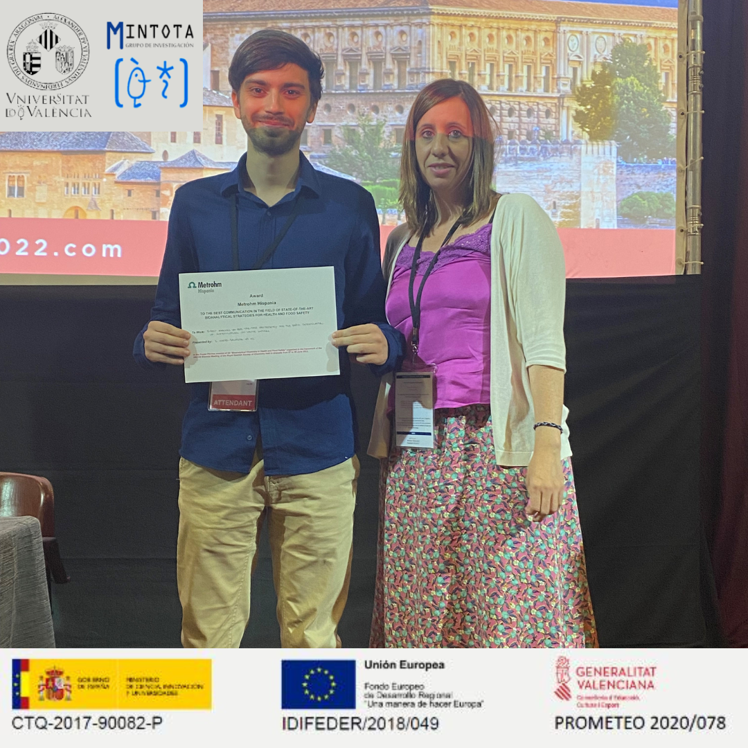 Premio Metrohm Hispania a la mejor comunicación de estrategias bioanalíticas de vanguardia